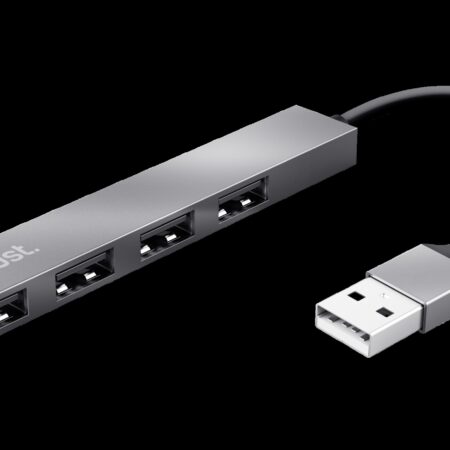 Trust adaptador 4-puertos mini hub USB - 23786
