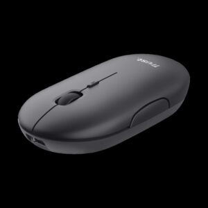 Trust  mouse recargable inalambrico silencioso color negro - 24059